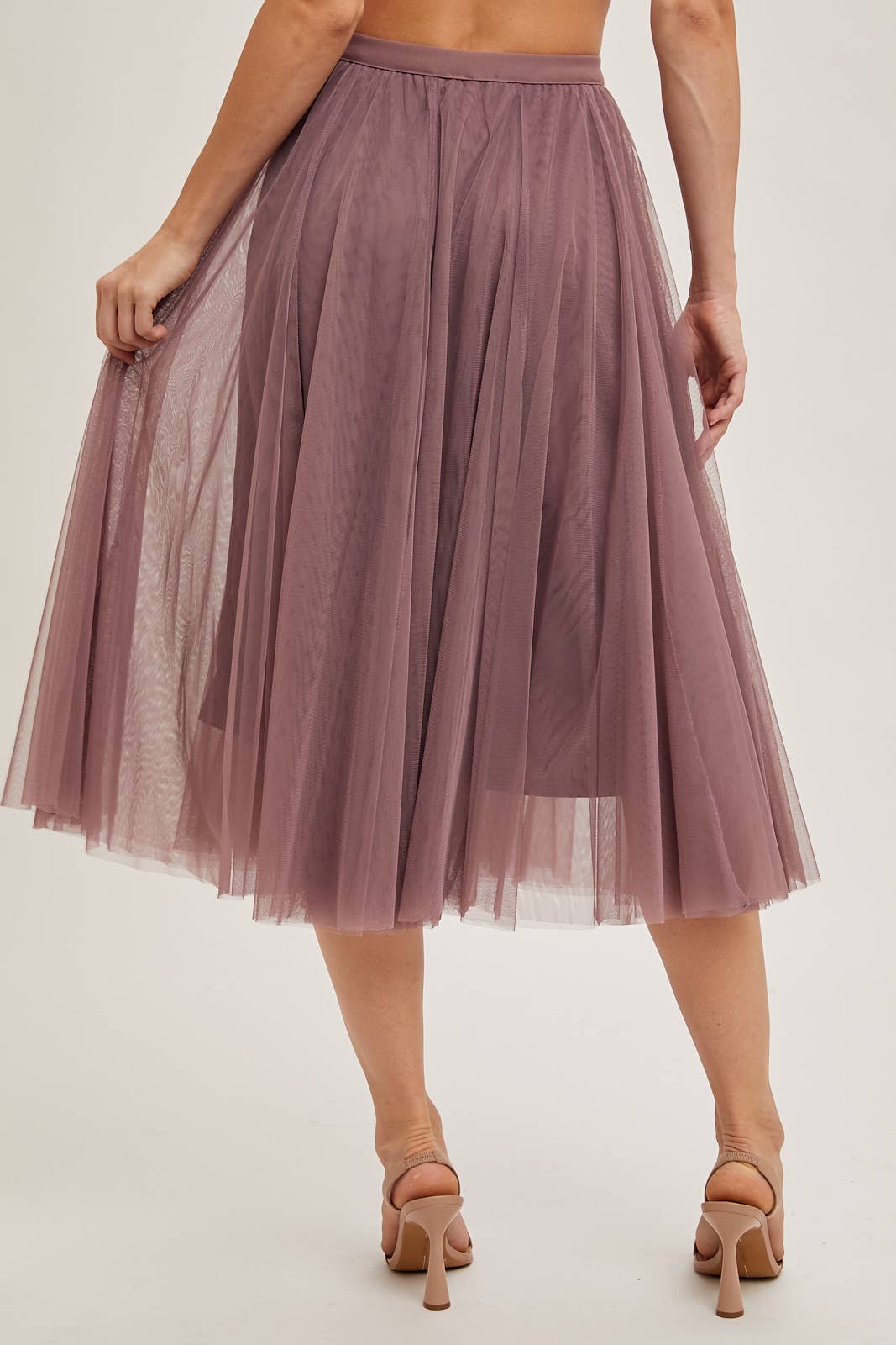 TULLE MIDI SKIRT