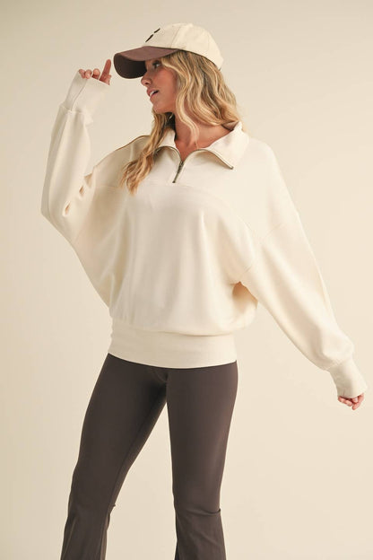 Super Soft Air Scuba Oversized Half Zip