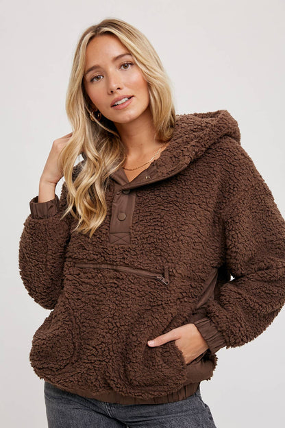 SHERPA HOODIE PULLOVER