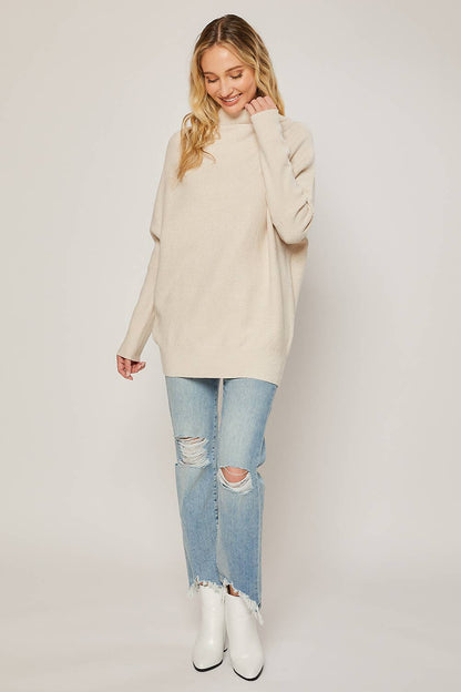 SLOUCH NECK DOLMAN PULLOVER