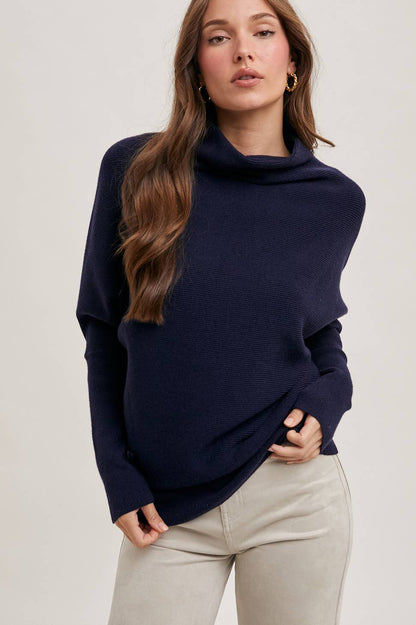 SLOUCH NECK DOLMAN PULLOVER