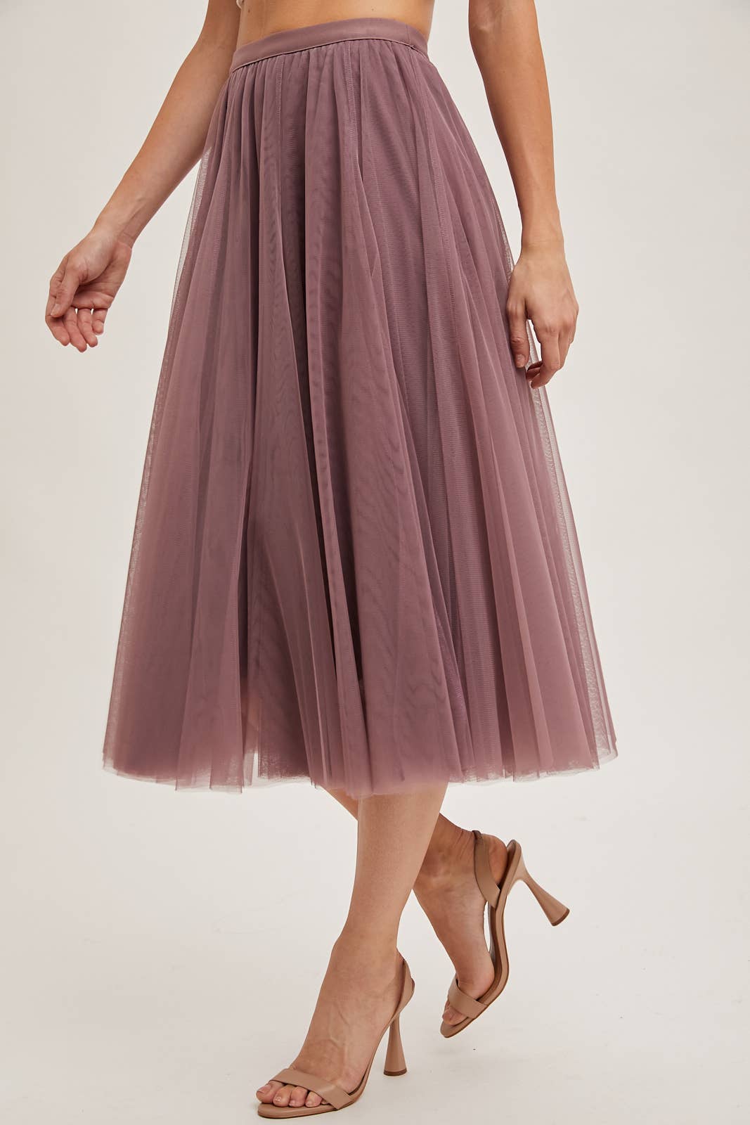 TULLE MIDI SKIRT