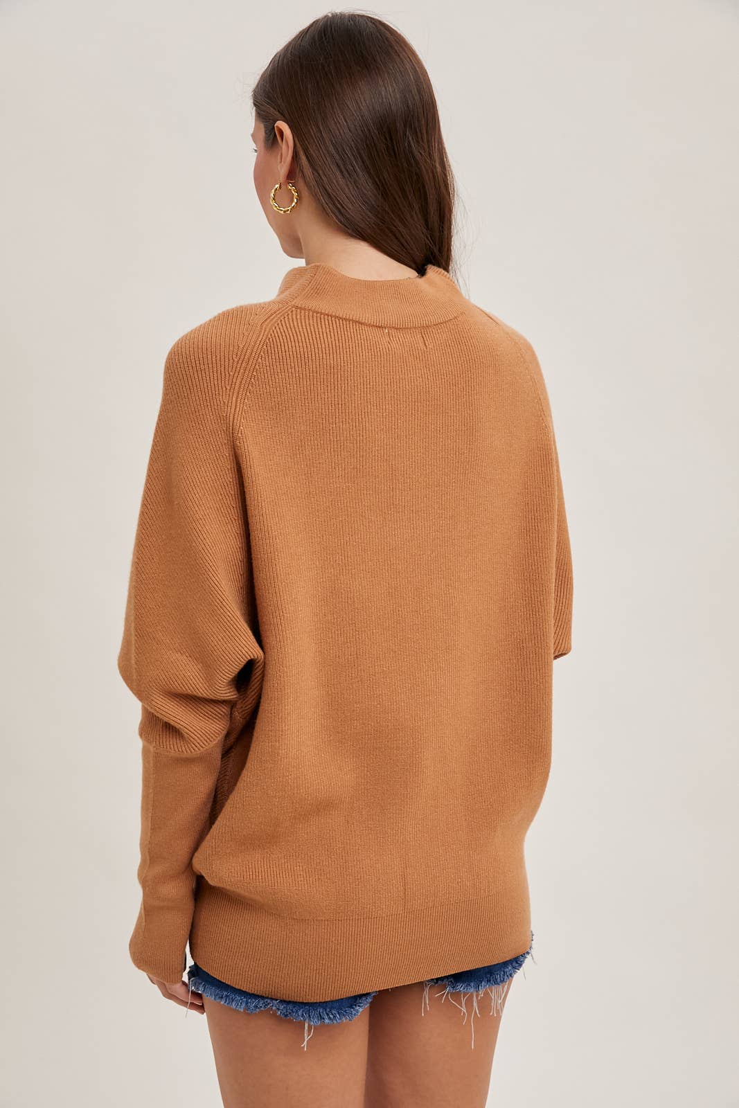 SLOUCH NECK DOLMAN PULLOVER