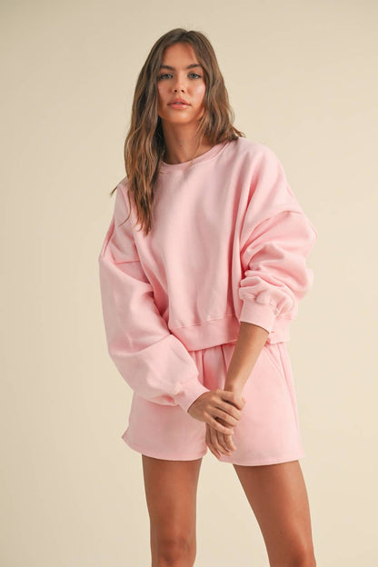 Cozy Fleece Oversized Crewneck Sweatshirt