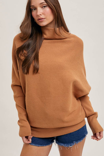 SLOUCH NECK DOLMAN PULLOVER