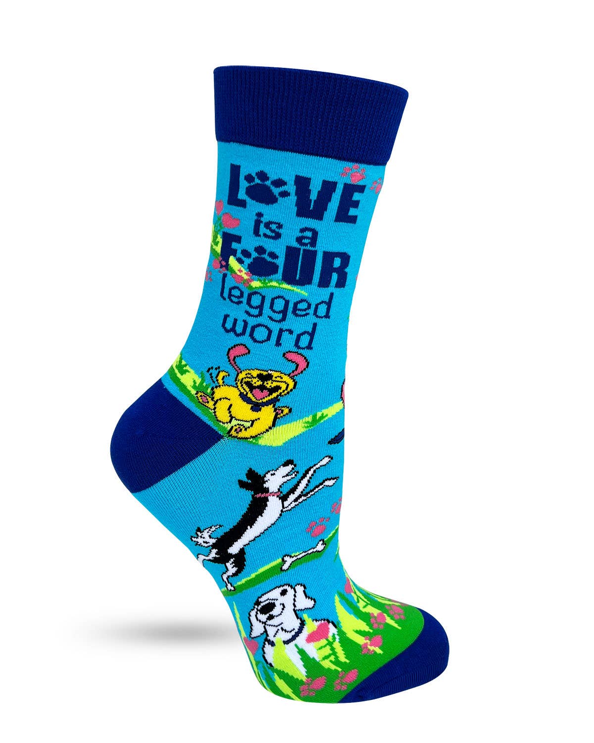 Love is Four Legged Word Women's Crew Socks