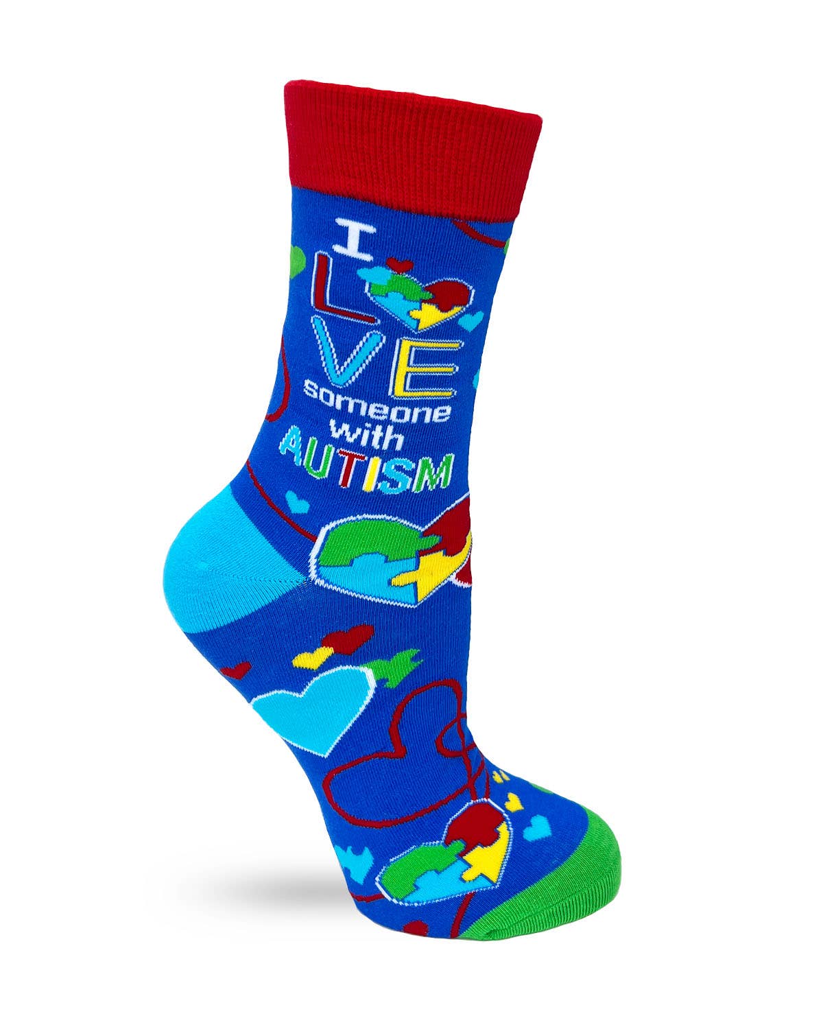 I Love Someone With Autism Women's Crew Socks