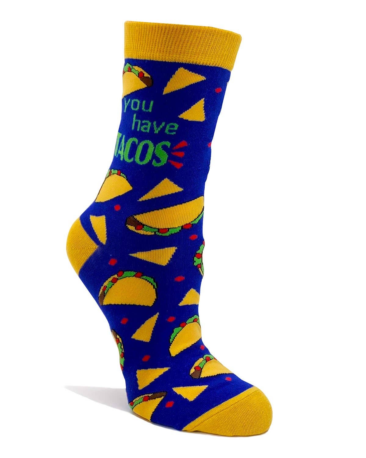 Go Away Unless You Have Tacos Women's Novelty Crew Socks