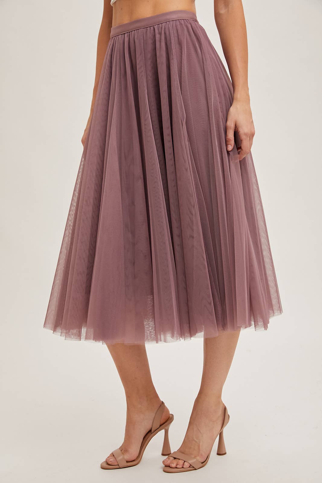 TULLE MIDI SKIRT