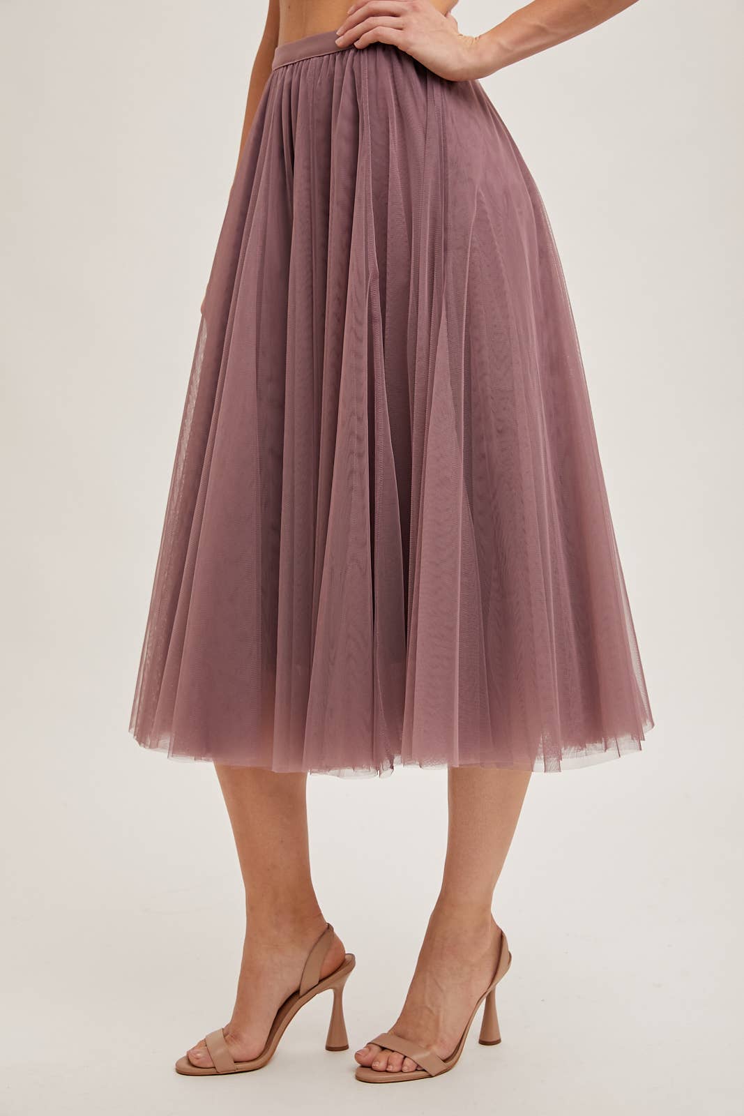 TULLE MIDI SKIRT