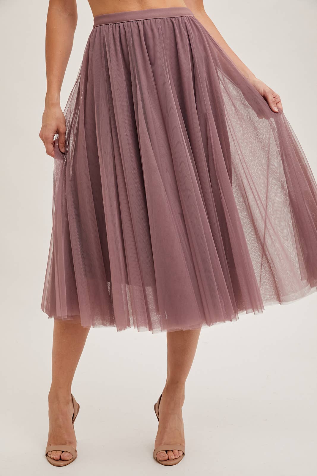 TULLE MIDI SKIRT