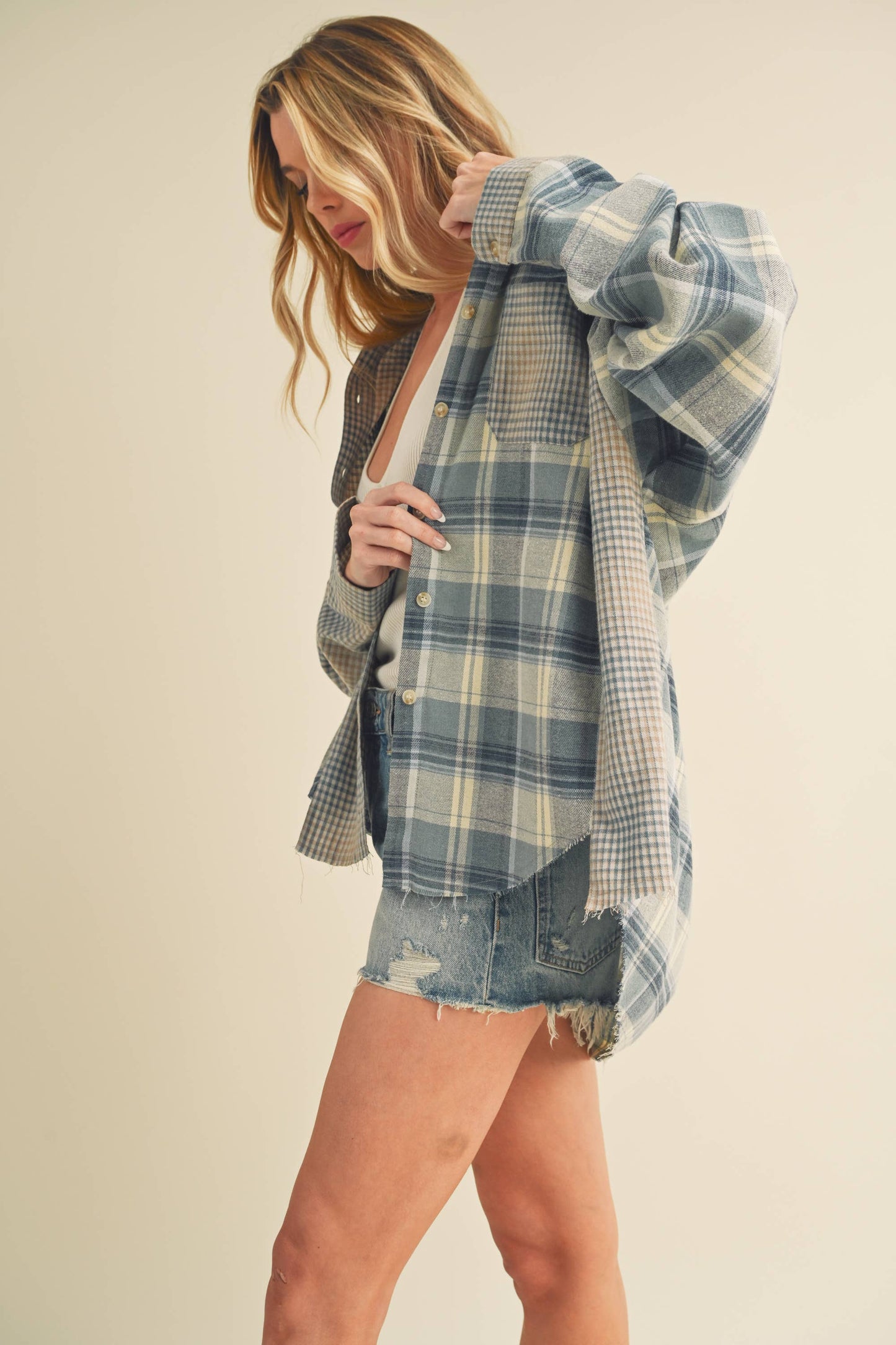 8376EN Kambrie Plaid Flannel Shirt