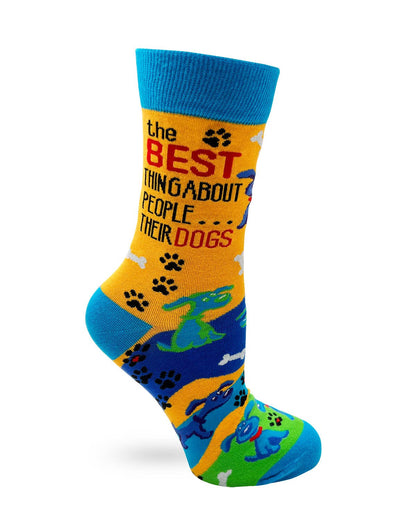 Best Thing About People...Their Dogs Women's Crew Socks