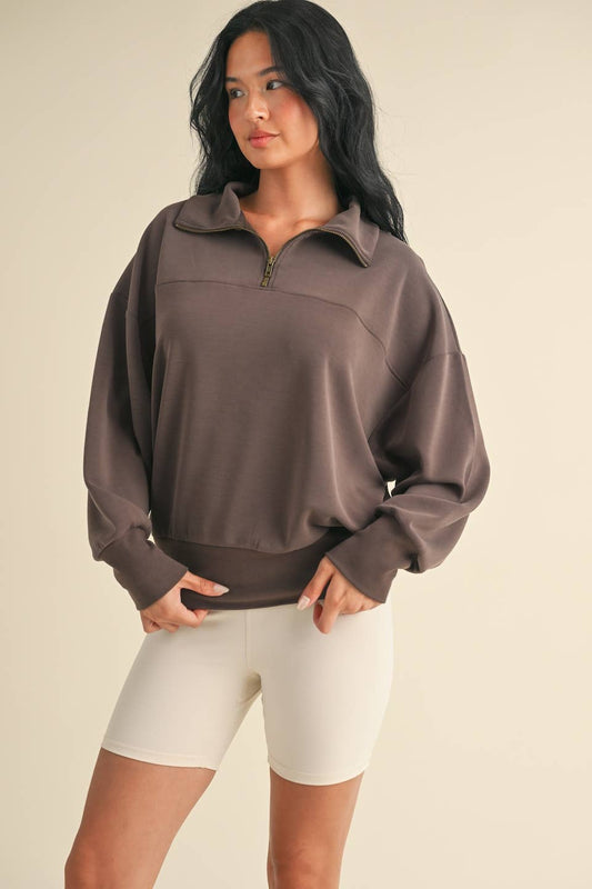 Super Soft Air Scuba Oversized Half Zip